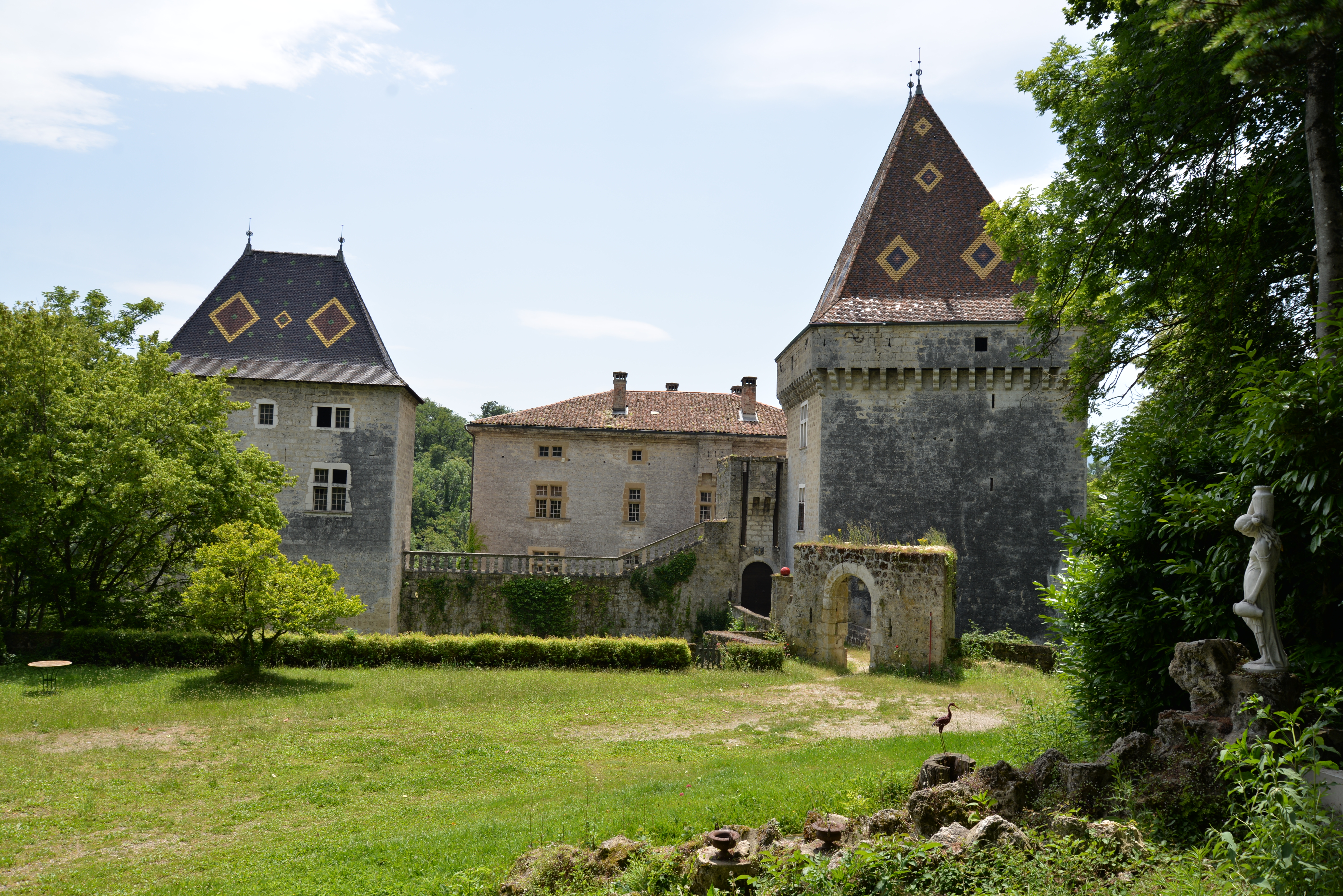 Vue du Château de la Sône pour les mariages et réceptions
